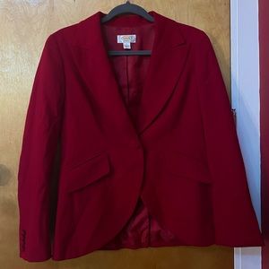 Talbots red blazer